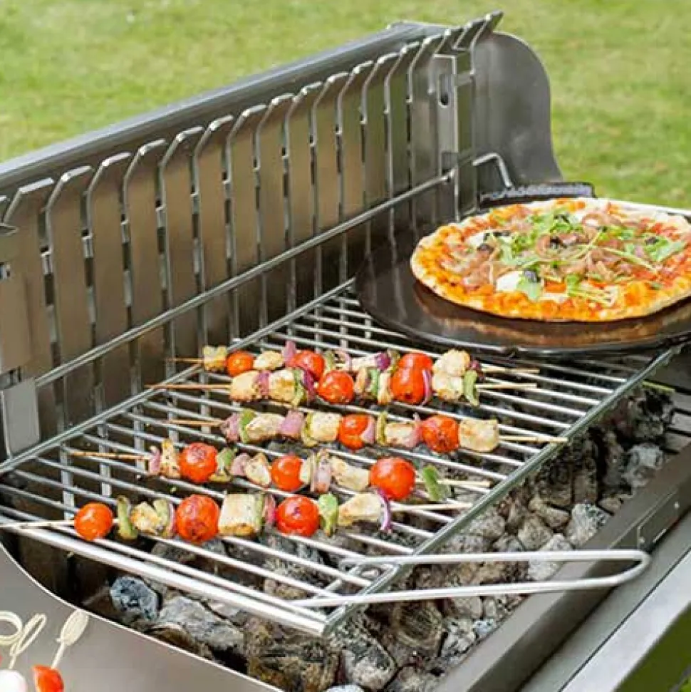 Barbecue + Chariot Exclusive Irissarry 78*32 Inox - LE MARQUIER