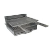 Barbecue Inox Charbon avec Chariot et Couvercle - PLANCHA TONIO