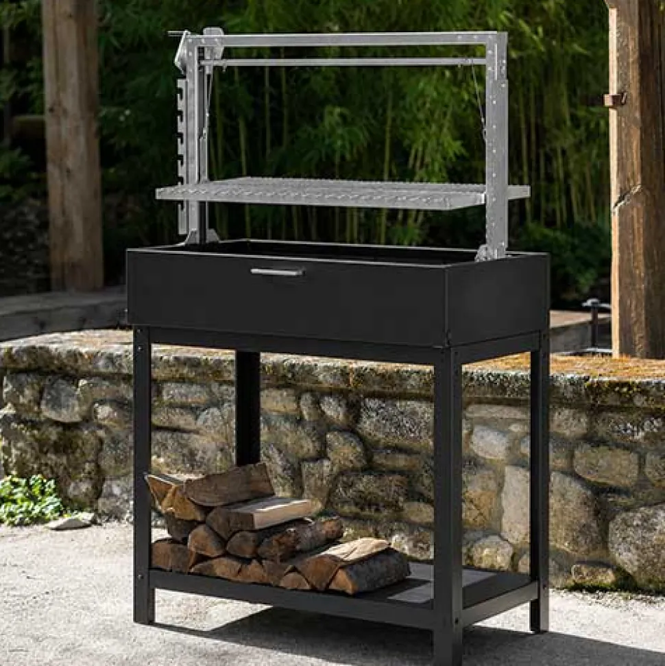 Barbecue Santa Maria Asado Bois Sur Pieds Grille XL - GRILL CHIC