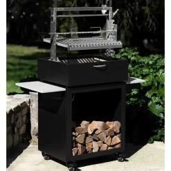 Barbecue Santa Maria Bois Asado Avec Grille L Sur Meuble - GRILL CHIC