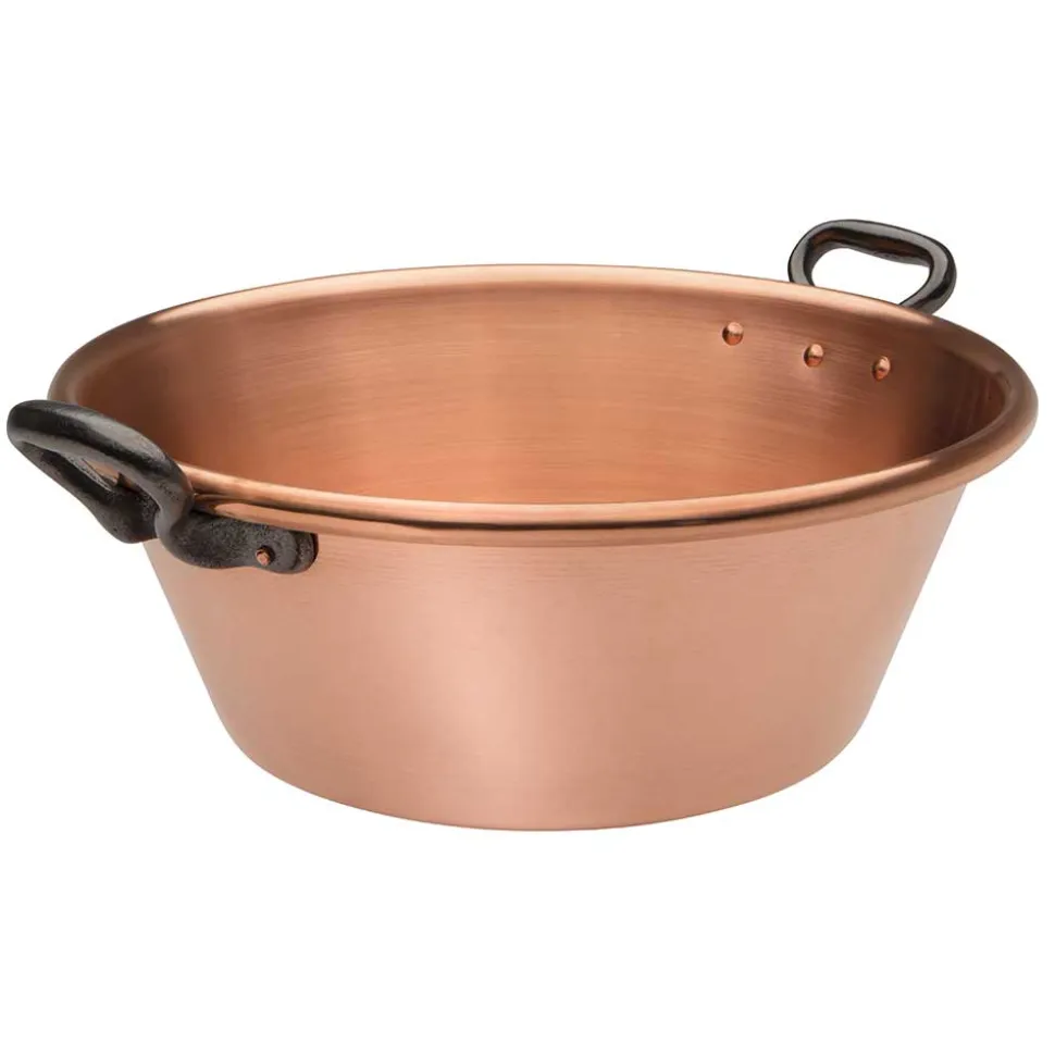Bassine à Confiture en Cuivre Lisse Tous feux Induction - BAUMALU