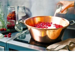 Bassine à Confiture en Cuivre martelé Tous Feux Induction - BAUMALU