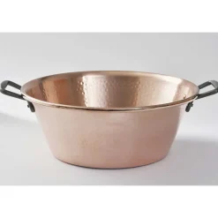 Bassine à Confiture en Cuivre martelé - BAUMALU
