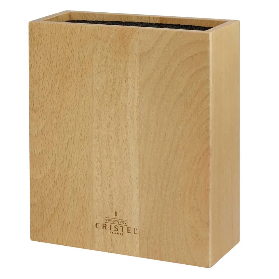 Bloc Couteaux Rectangulaire - Hêtre massif - CRISTEL