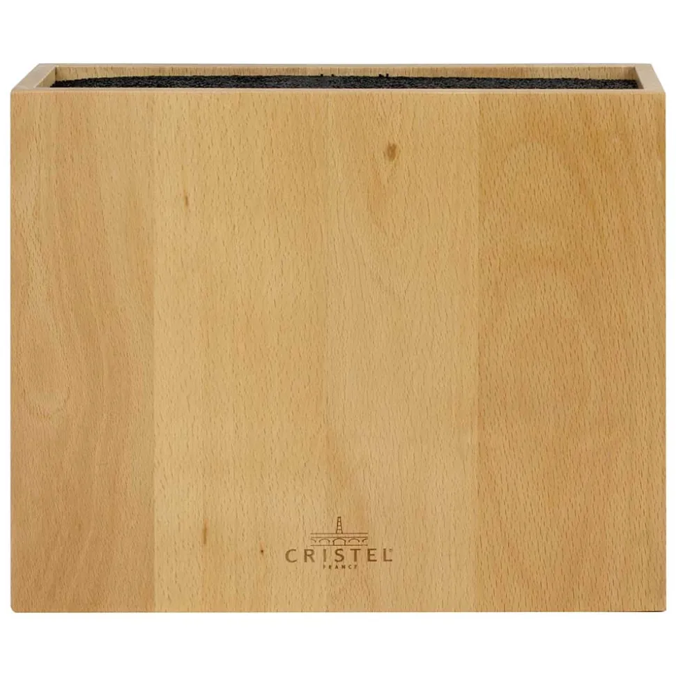 Bloc Couteaux Rectangulaire - Hêtre massif - CRISTEL