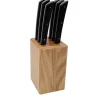 Bloc de Table 6 couteaux Epure Noir - Au Sabot