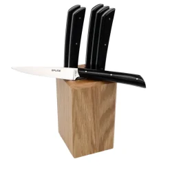 Bloc de Table 6 couteaux Epure Noir - Au Sabot