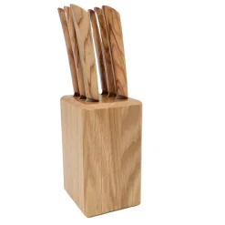 Bloc de Table 6 couteaux Epure Olivier - Au Sabot