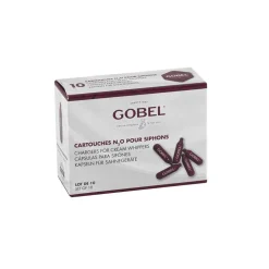 Boite de 10 cartouches pour siphon - GOBEL