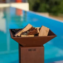 Bol à feu Auvergnat Carré Acier CORTEN - GRILL CHIC
