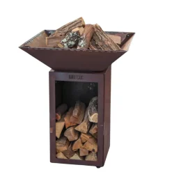 Bol à feu Cévenol Carré Acier CORTEN - GRILL CHIC