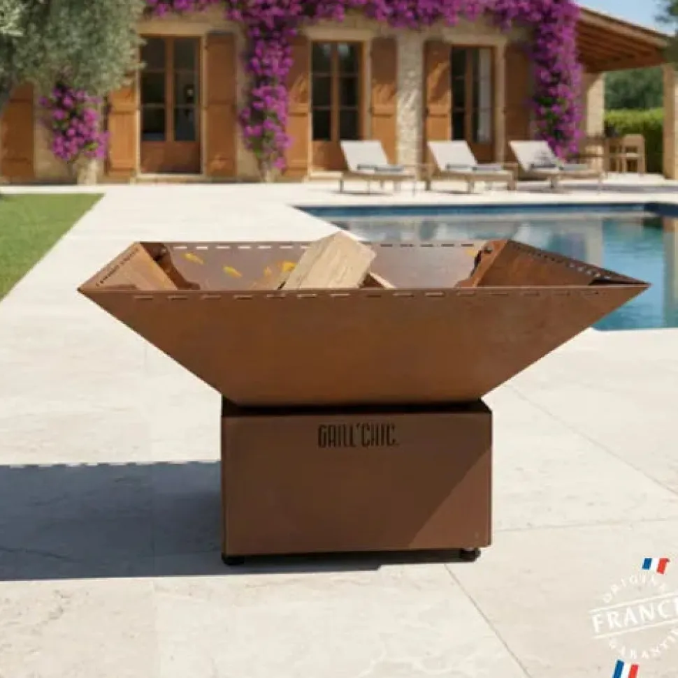 Bol à feu Cévenol Pool Acier CORTEN - GRILL CHIC