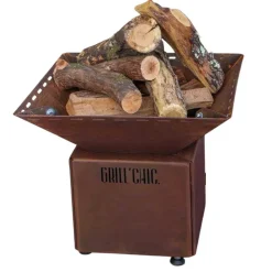 Bol à feu mini Cévenol Carré Acier CORTEN - GRILL CHIC