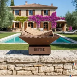 Bol à feu mini Cévenol format de table Acier CORTEN - GRILL CHIC