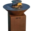 Brasero Auvergnat Rond 62 x 78 cm CORTEN - GRILL CHIC