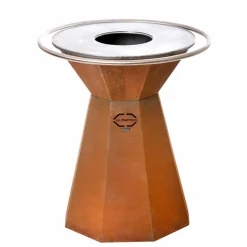 Brasero CHURRASCO pyramidal acier Corten - PLANCHA TONIO