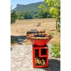 Brasero Classique 83 x 90 cm ALU Double Cuve - GRILL CHIC