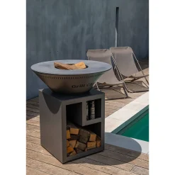 Brasero Classique 83 x 90 cm ALU Double Cuve - GRILL CHIC