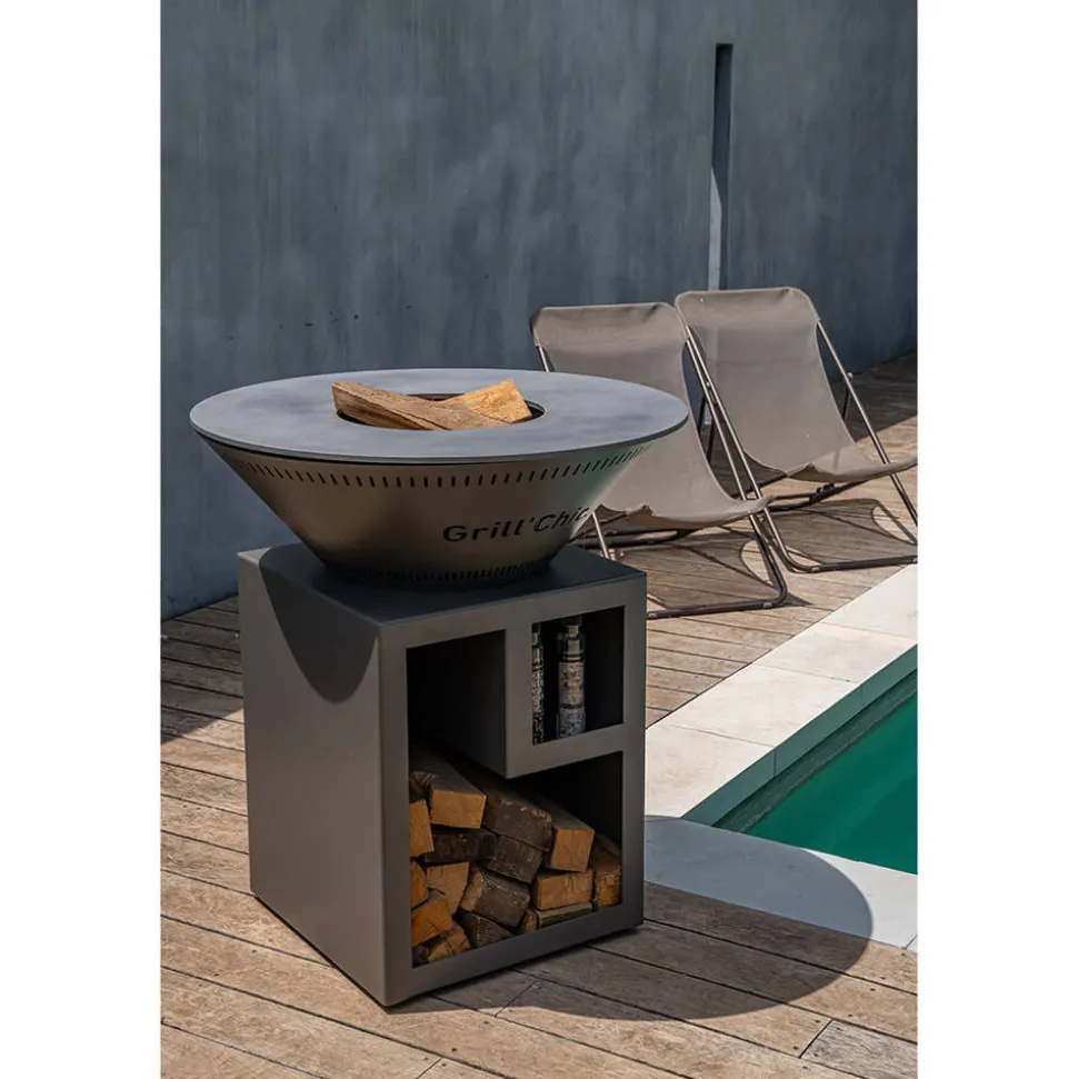 Brasero Classique 83 x 90 cm ALU Double Cuve - GRILL CHIC