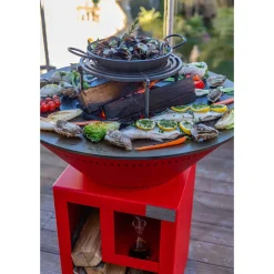 Brasero Classique 103 x 90 cm ALU Double cuve - GRILL CHIC