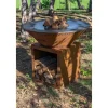 Brasero Classique 100 x 90 cm CORTEN Double Cuve - GRILL CHIC
