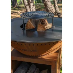 Brasero Classique 100 x 90 cm CORTEN Double Cuve - GRILL CHIC