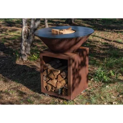 Brasero Classique 83 x 90 cm CORTEN Double Cuve - GRILL CHIC