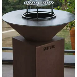 Brasero Cévenol Rond CORTEN 74 x 90 cm - GRILL CHIC
