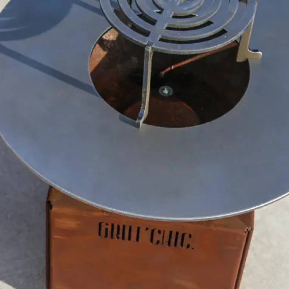 Brasero Mini Cévenol Rond Acier CORTEN - GRILL CHIC