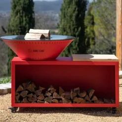 Brasero Traditionnel 80x90 cm ACIER avec Grille OFFERTE - GRILL CHIC