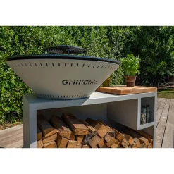 Brasero Traditionnel 100 x 90 cm ALU avec Grille OFFERTE - GRILL CHIC
