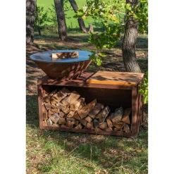 Brasero Traditionnel 100 x 90 cm CORTEN - GRILL CHIC