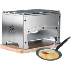 Braséro BBQ de table inox avec Kit Reblochonade - Louis Tellier