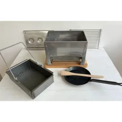 Braséro BBQ de table inox avec Kit Reblochonade - Louis Tellier
