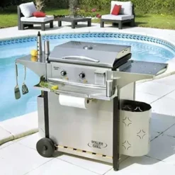 Cache sac poubelle inox - ROLLER GRILL