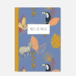 Carnet "Mots de passe" bleu - PASCALE EDITIONS