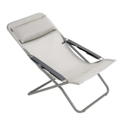 Chaise longue pliante bain de soleil TRANSABED toile Batyline DUO - LAFUMA