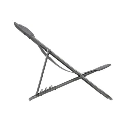 Chaise longue pliante compacte MAXI TRANSAT + toile Batyline DUO - LAFUMA