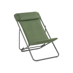 Chaise longue pliante compacte MAXI TRANSAT + toile BeComfort - LAFUMA