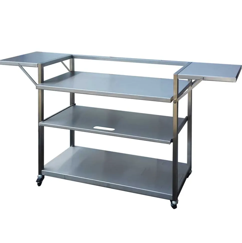 Chariot inox pour plancha 4 feux - PLANCHA TONIO