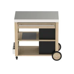 Chariot MOBILOT bois et inox pour plancha - ENO