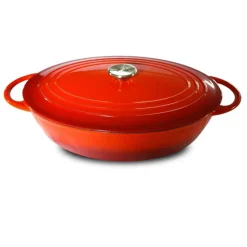 Cocotte en fonte ronde basse Tradition - BAUMALU