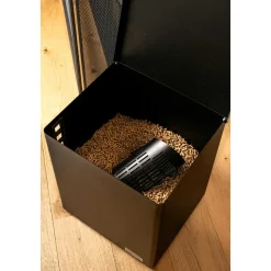 Coffre à granulés Original GM Noir à Roulettes - LE MARQUIER
