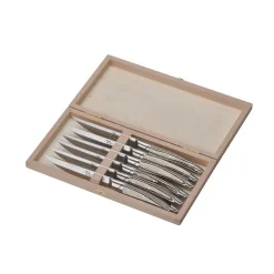 Coffret 6 Couteaux Le Thiers Avantage Manche Paperstone Beige Sable - GOYON-CHAZEAU
