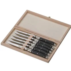 Coffret 6 Couteaux Le Thiers Avantage avec Manche Paperstone Noir - GOYON-CHAZEAU