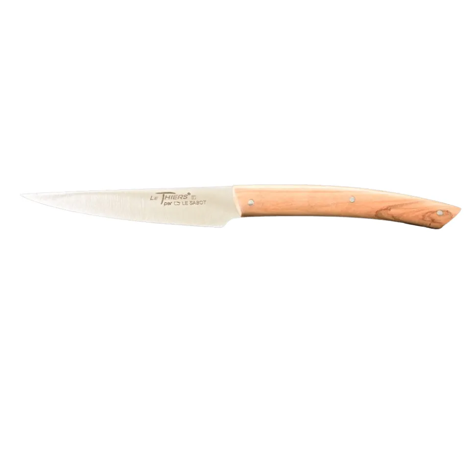 Coffret 6 couteaux Le Thiers Manches en bois d'olivier - Au Sabot