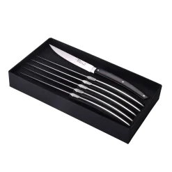 Coffret 6 Couteaux Le Thiers Pirou Brasserie Noir - GOYON-CHAZEAU