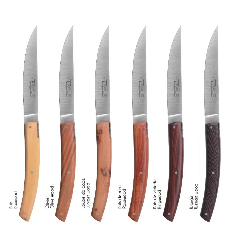 Coffret 6 Couteaux Le Thiers Pirou Brasserie Bois assortis - GOYON-CHAZEAU