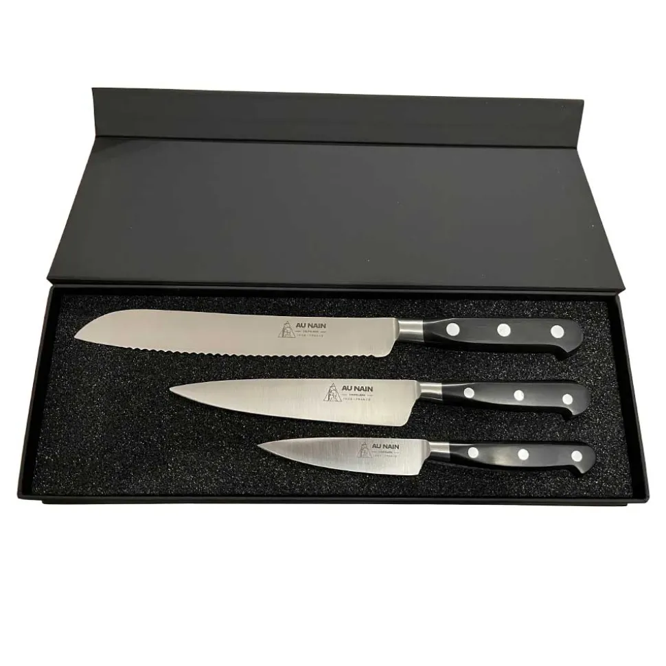 Coffret 3 couteaux Pain - AU NAIN