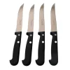 Coffret 4 Couteaux à Steak avec Manches Noirs - Au Sabot